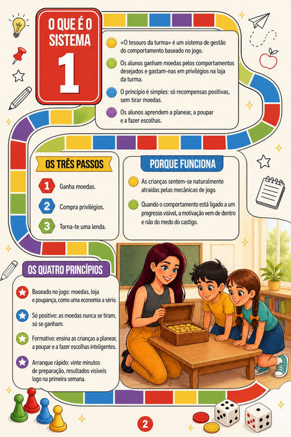 O tesouro da turma — página interior