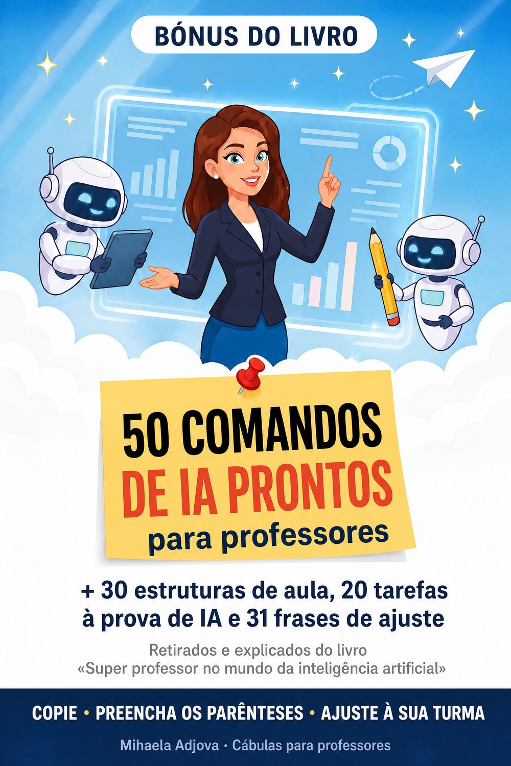 50 comandos de IA prontos para professores — página 1