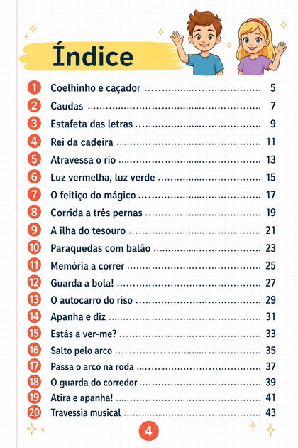 20 jogos ativos e desportivos — página interior